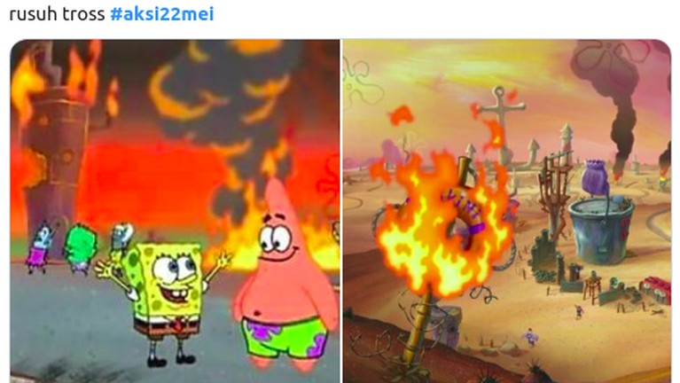 7 Meme Kocak Netizen Tentang Aksi 22 Mei Berikut ini sejumlah meme kocak yang tersebar di internet menyikapi aksi 22 Mei terkait penolakan hasil rekapitulasi perhitungan suara pemilihan presiden 2019.