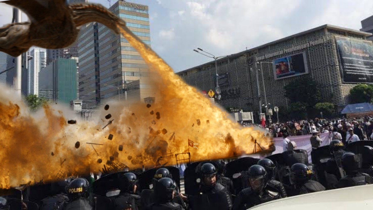 Berikut ini sejumlah meme kocak yang tersebar di internet menyikapi aksi 22 Mei terkait penolakan hasil rekapitulasi perhitungan suara pemilihan presiden 2019&period;