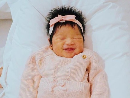 7 Ekspresi Lucu nan Menggemaskan Kalea, Putri Tarra Budiman