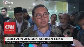 VIDEO: Fadli Zon Jenguk Korban Luka Aksi Massa 22 Mei