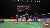 FOTO: Indonesia Kalah Namun Juara Grup di Piala Sudirman Tim Indonesia kalah 2-3 dari Denmark di babak penyisihan, namun Merah Putih tetap menjadi juara Grup 1B di Piala Sudirman 2019.