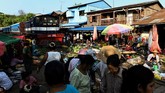 FOTO: Pasar Tradisional di Jalur Maut Mandalay adalah sebuah kawasan yang menjadi sasaran turis di Burma, namun di situ juga ada sebuah lokasi uji nyali bagi warga lokal.