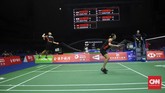 FOTO: Indonesia Kalah Namun Juara Grup di Piala Sudirman Tim Indonesia kalah 2-3 dari Denmark di babak penyisihan, namun Merah Putih tetap menjadi juara Grup 1B di Piala Sudirman 2019.