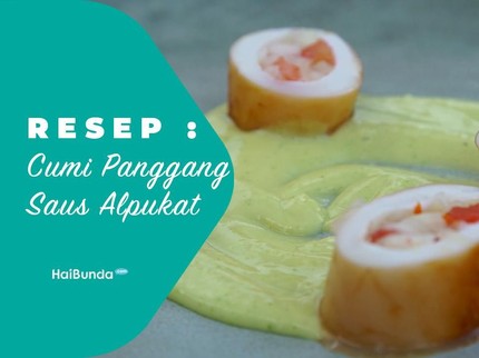 Resep Cumi Panggang Saus Alpukat