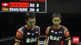 FOTO: Indonesia Kalah Namun Juara Grup di Piala Sudirman