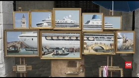 VIDEO: Muncul di Tengah Kota, Banksy Sindir Turisme Venesia