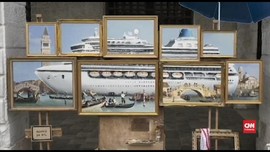 VIDEO: Muncul di Tengah Kota, Banksy Sindir Turisme Venesia