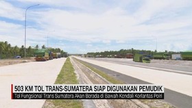 VIDEO: 503 KM Tol Trans-Sumatera Siap Digunakan Pemudik