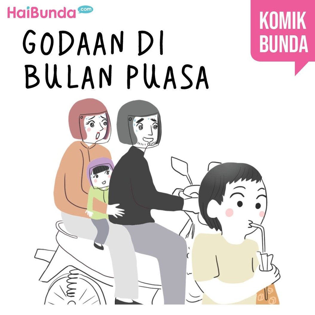 Berbagai godaan dialami Ayah dan Bunda di komik ini saat bulan puasa. Untuk Bunda dan eluarga, cobaan apa yang cukup terasa saat bulan puasa?