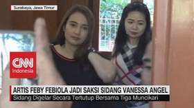 VIDEO: Artis Feby Febiola Jadi Saksi Sidang Vanessa Angel