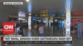 VIDEO: Tiket Mahal, Bandara Husein Sastranegara Masih Sepi