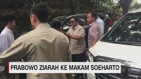 VIDEO: Prabowo Ziarah ke Makam Soeharto