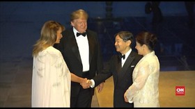 VIDEO: Trump Jadi Tamu Negara Pertama Kaisar Baru Jepang