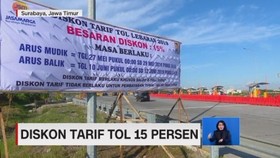 VIDEO: Diskon Tarif Tol 15 Persen