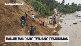 VIDEO: Banjir Bandang Terjang Pemukiman di Sigi