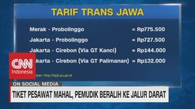 VIDEO: Tiket Pesawat Mahal, Pemudik Beralih ke Jalur Darat