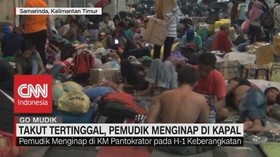 VIDEO: Takut Tertinggal, Pemudik Menginap di Kapal