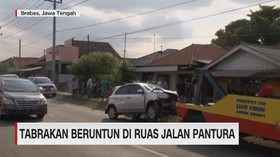 VIDEO: Tabrakan Beruntun di Ruas Jalan Pantura