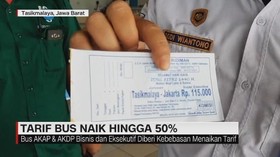 VIDEO: Tarif Bus Naik Hingga 50 Persen