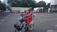 Mudik ke Tegal, Pedagang Baso Ini Gowes 300-an Km dengan Sepeda Nyentrik Andi&nbsp;Video