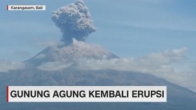 VIDEO: Gunung Agung Kembali Erupsi
