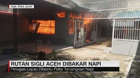 VIDEO: Rutan Sigli Aceh Dibakar Napi