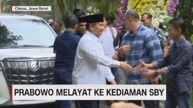 VIDEO: Prabowo Melayat ke Kediaman SBY