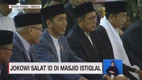VIDEO: Jokowi Salat Id di Masjid Istiqlal
