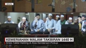 VIDEO: Kemeriahan Malam Takbiran di Jakarta