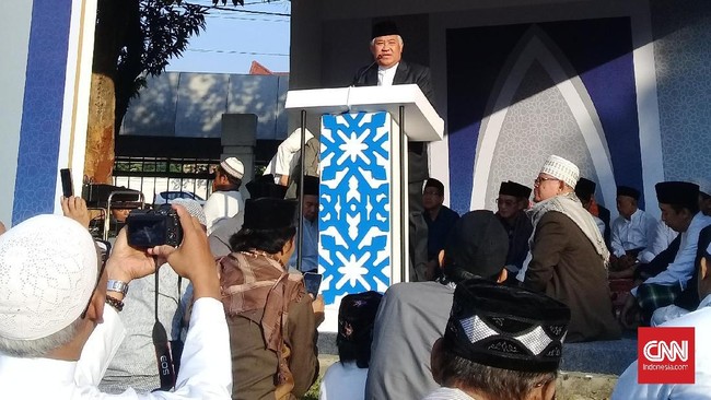 Din Syamsuddin menyoroti masalah demoralisasi dan kerusakan multidimensional dalam ceramahnya sebagai khatib salat Id di Masjid Agung Al-Azhar.