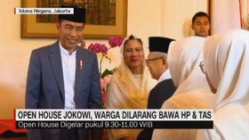 VIDEO: Open House Jokowi, Warga Dilarang Bawa HP & Tas
