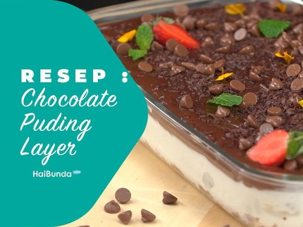 Resep Chocolate Puding Layer