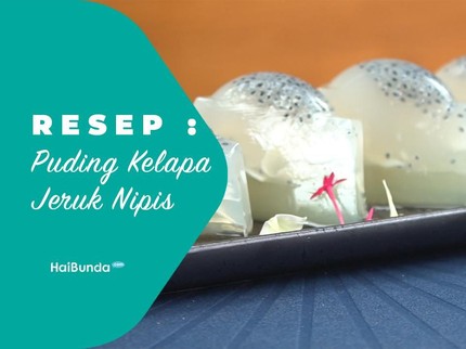 Resep Puding Kelapa Jeruk Nipis