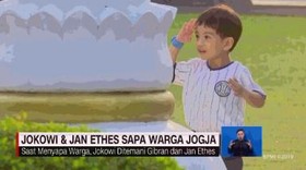 VIDEO: Momen Saat Jokowi & Jan Ethes Sapa Warga Jogja