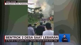 VIDEO: Bentrok Antar Desa Saat Lebaran, 2 Orang Tewas