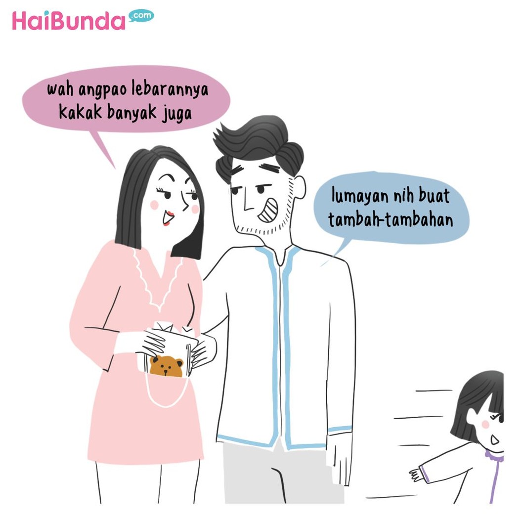 Begini cerita saat Lebaran di keluarga Bunda di komik ini. Di keluarga Bunda, ada cerita apa saat Lebaran? Bagikan di kolom komentar yuk.