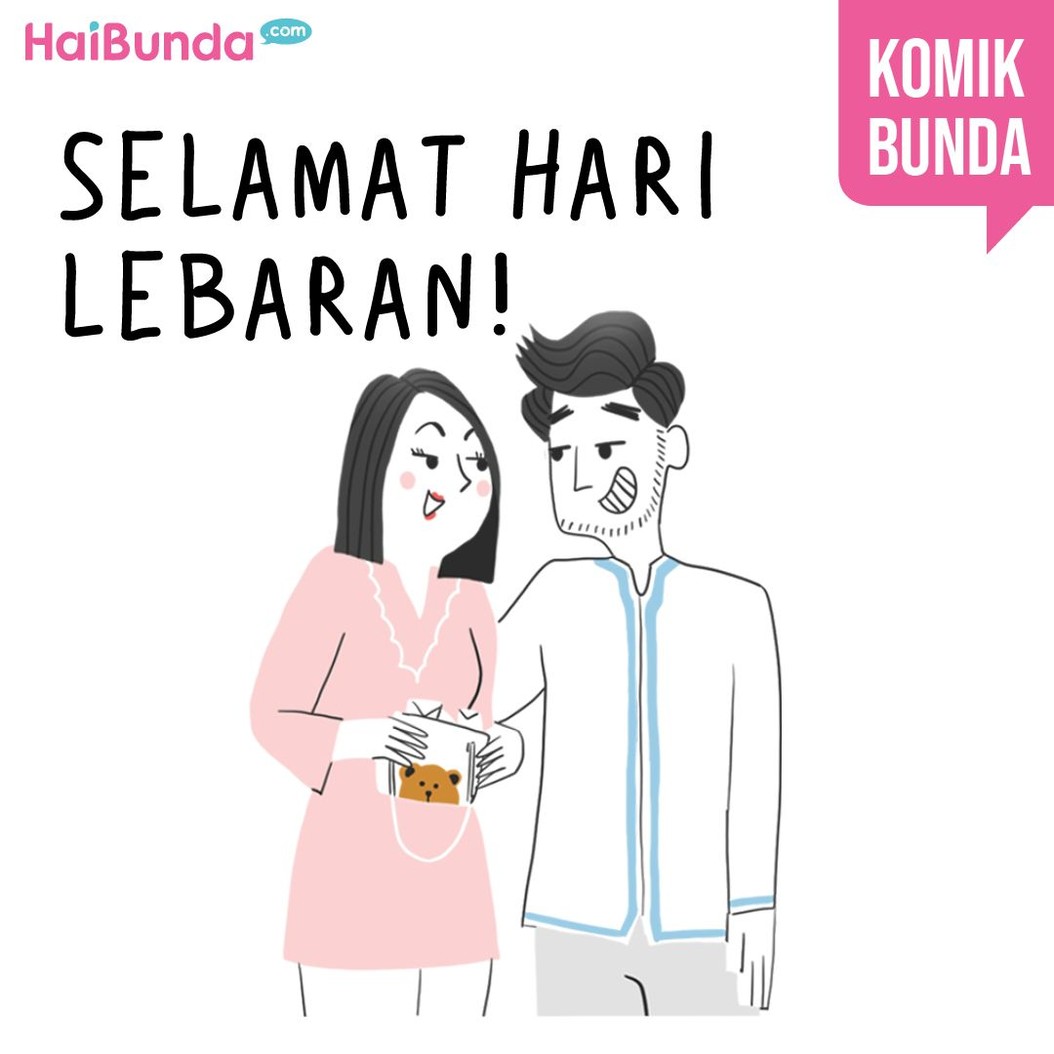 Begini cerita saat Lebaran di keluarga Bunda di komik ini. Di keluarga Bunda, ada cerita apa saat Lebaran? Bagikan di kolom komentar yuk.