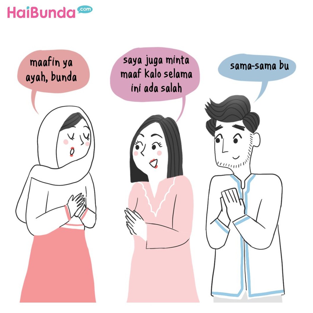 Begini cerita saat Lebaran di keluarga Bunda di komik ini. Di keluarga Bunda, ada cerita apa saat Lebaran? Bagikan di kolom komentar yuk.