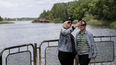 FOTO: Plesiran di Chernobyl Miniseri HBO tentang Cherynobyl sukses mengubah kota hantu ini menjadi objek wisata favorit.