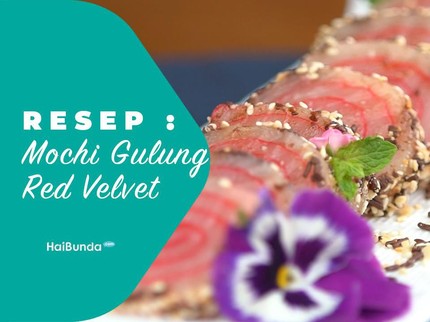 Resep Mochi Gulung Red Velvet