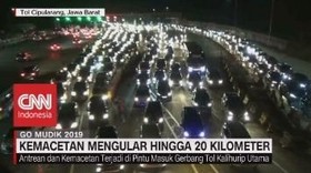 VIDEO: Kemacetan Mengular Hingga 20 Km di Tol Cipularang