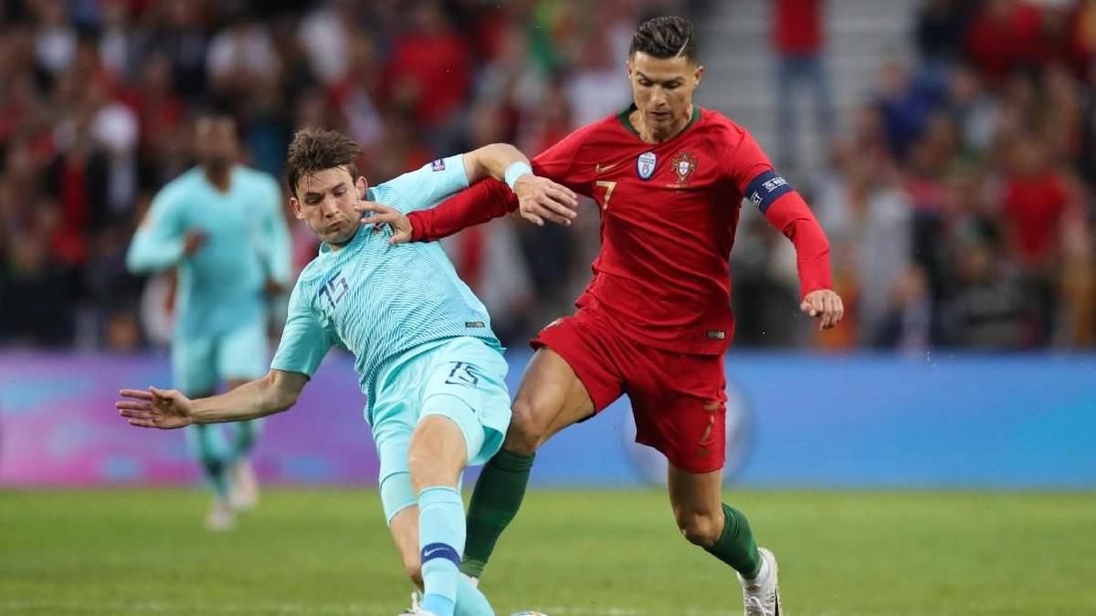 FOTO: Ronaldo Antar Portugal Juara UEFA Nations League