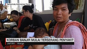 VIDEO: Korban Banjir Samarinda Mulai Terserang Penyakit