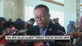 VIDEO: TKN Tegaskan BPN Salah Alamat Soal Status Ma'ruf Amin