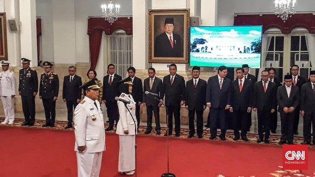 Presiden Jokowi melantik Arinal Djunaidi dan Chusnunia Chalim sebagai Gubernur dan Wakil Gubernur Lampung untuk masa jabatan 2019-2024 mendatang.
