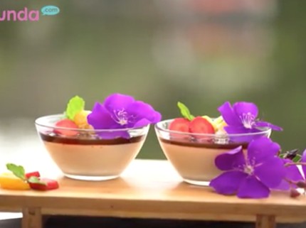 Resep Puding Buah Tahu Sutera Saus Jahe, Ampuh Hangatkan Tubuh