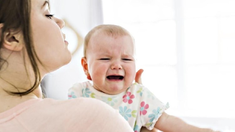Ilustrasi bayi menangis Ilustrasi bayi menangis