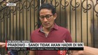 VIDEO: Prabowo-Sandi Tak Hadir Dalam Sidang Perdana MK
