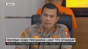 VIDEO: Penyebar Hoaks Percakapan Luhut-Tito Ditangkap