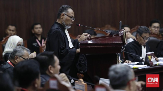 Kuasa Hukum AMIN Bambang Widjojanto mengungkit pencopotan Pj Gubernur Aceh untuk memperkuat argumen pejabat negara dijadikan alat di Pilpres 2024